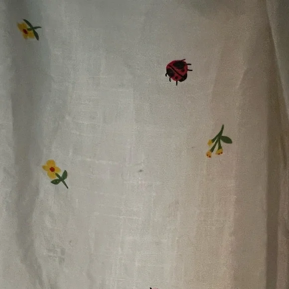 ModCloth Crop Button Up with Ladybugs! - Picture 3 of 3